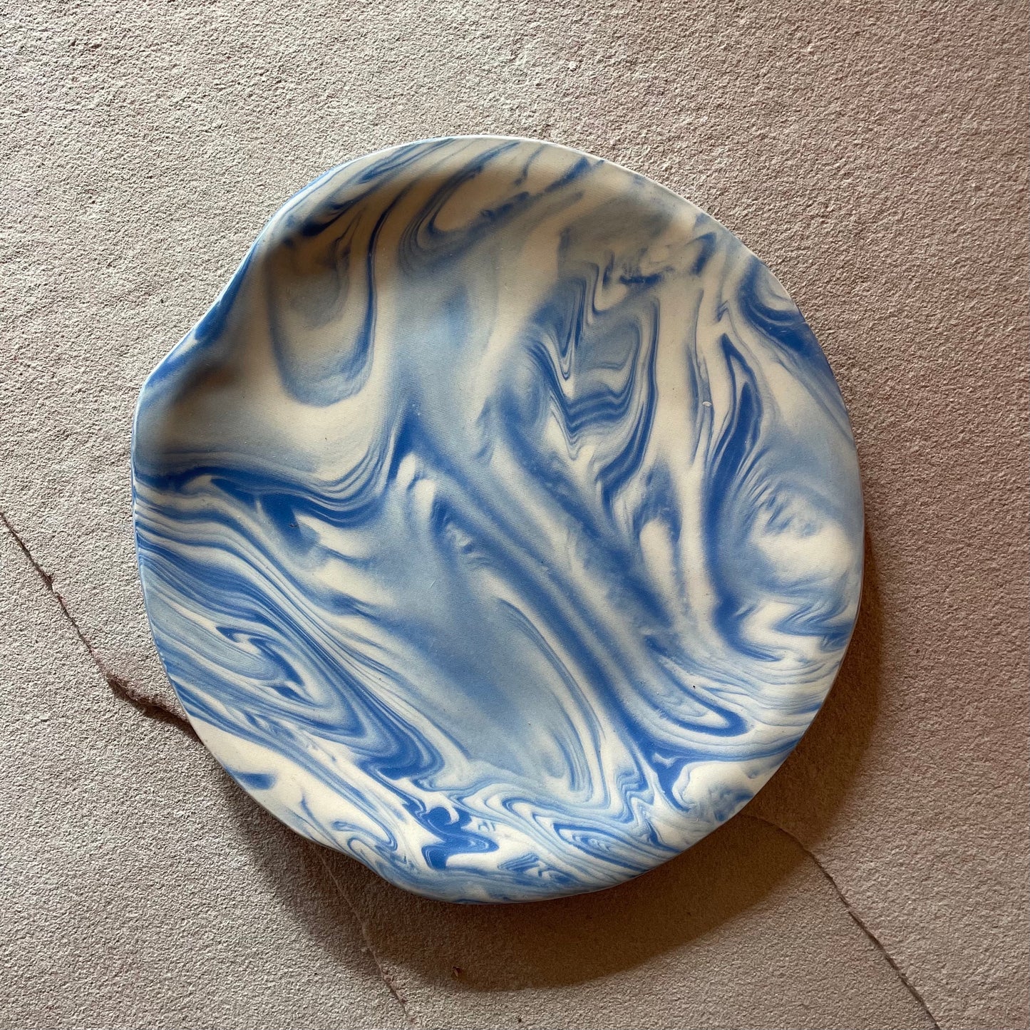 Clothing Optional Ceramics Marbled Plates